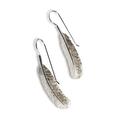 Click to view product details and reviews for Feather Hook Earrings In Silver Default Title.