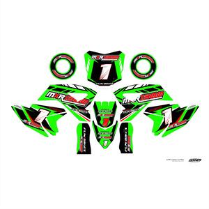 Funbikes Mxr1300 Electric Dirt Bike Green Sticker Kit