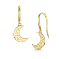 Click to view product details and reviews for Rox Celestial Gold Vermeil Plated Moon Drop Earrings.