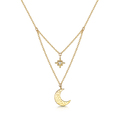 Click to view product details and reviews for Rox Celestial Gold Vermeil Plated Moon And Star Pendant.