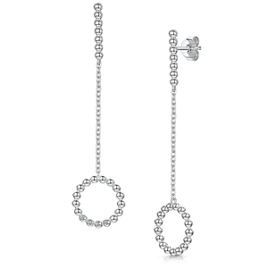 Rox Orbit Single Row Beaded Drop Earrings