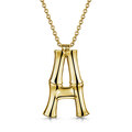 Click to view product details and reviews for Rox Bamboo Gold Vermeil Letter A Pendant.