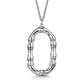 Click to view product details and reviews for Rox Cane Silver Oval Necklace.