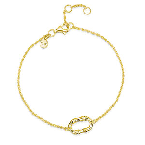 Rox Cane Yellow Mini Oval Bracelet
