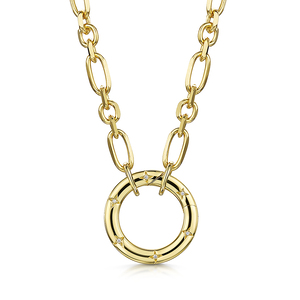 Rox Lox Diamond Circle Necklace 002ct