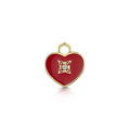 Click to view product details and reviews for Rox Lox Diamond Red Enamel Heart S.