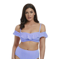 Freya Totally Stripe Bardot Bikini Top