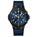 Click to view product details and reviews for Hublot Big Bang Ceramic Blue Chronograph Watch.