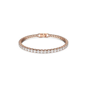 Swarovski Tennis Bracelet White Rose Gold Tone Plated 5464948