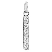 Bespoke Crystal Bar Charm - Silver