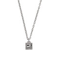 Click to view product details and reviews for Gucci G Cube Aged Silver Necklace.