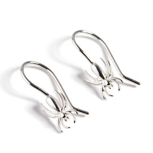 Spider Hook Earrings In Silver Default Title