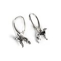 Click to view product details and reviews for Miniature Greyhound Whippet Sighthound Hook Earrings In Silver Default Title.