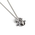 Click to view product details and reviews for Cute Frog Necklace In Silver 16 42cm.