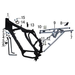 Ten10 250r Dirt Bike Rear Sub Frame