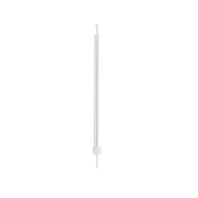 White Skinny Candles - Pack Of 12