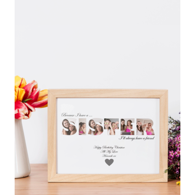 Personalised SISTER Photo Collage Frame Gift