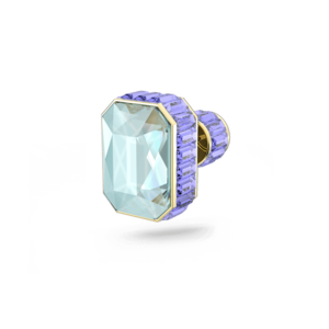 Swarovski Orbita Earring Single Octagon Cut Crystal Multi Coloured Gold Tone Plated 5600526