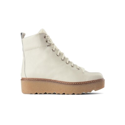 Bex Leather Boot - White