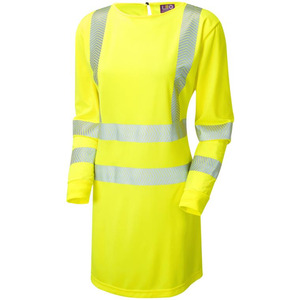 Leo Lilly Womens High Vis Yellow Modesty Tunic Mt01 Y