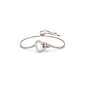 Click to view product details and reviews for Swarovski Lovely Bracelet Heart White Rose Gold Tone Plated 5636443.