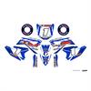 Click to view product details and reviews for Funbikes Mxr1000 Electric Dirt Bike Blue Sticker Kit.