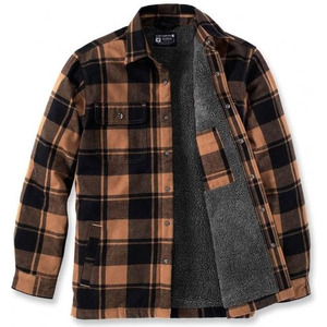 Carhartt Sherpa Lined Flannel Shirt Jacket