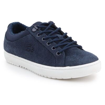 Lacoste Womens Straightset Insulate 319 Shoes - Navy Blue