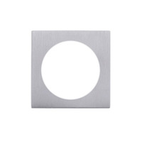 Zoo Hardware Rosso Maniglie Square Spare Rose Pack For Turn & Release, Satin Chrome - RMSQSRTSC SATIN CHROME