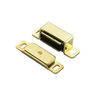 Carlisle Brass Fingertip Superior Steel Magnetic Catch (6Kg OR 3.5Kg), Electro Brass - FTD840EB ELECTRO BRASS - 6KG PULL