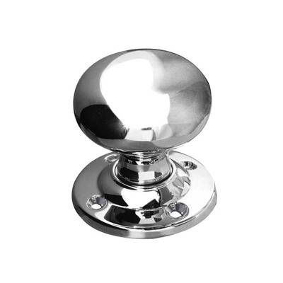 Frelan Hardware Contract Mushroom Mortice Door Knob (54mm Rose Diameter), Polished Chrome - JV172APC (sold in pairs) POLISHED CHROME