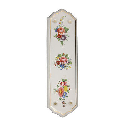 Chatsworth Porcelain Fingerplate (280mm x 75mm), Floral Chintz - BUL601-FLCH FLORAL CHINTZ PORCELAIN FINGERPLATE