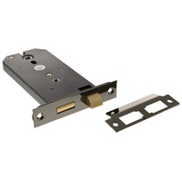 Atlantic Horizontal Bathroom Lock (6 Inch), Black Nickel - ALKHZBBN BLACK NICKEL - 6 INCH