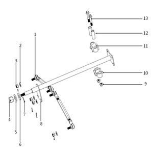 Funbikes Xtrax E Sport 1000w Quad Bike Steering Column