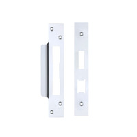 Zoo Hardware Face Plate And Strike Plate Accessory Pack, Polished Chrome - ZLAP10BCP POLISHED CHROME