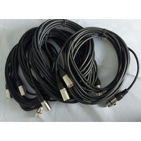 5 x XLR Mic Leads 6 Metre - Durable Audio Cables with Rewireable Connectors