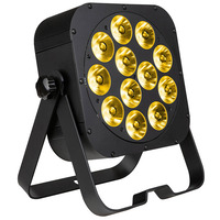 Flat LED Par Can Stage Lights RGBLA & UV LED with IR Remote  12 x 20W LEDs
