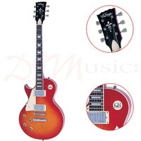 Vintage Left Handed Cherry Sunburst Electic Guitar