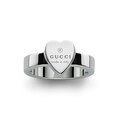 Click to view product details and reviews for Gucci Trademark Sterling Silver Heart Ring Size L.