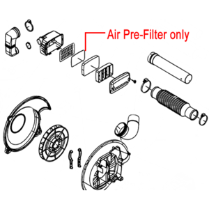 Mitox Air Pre Filter 650b 65b Backpack Blower Mieb 6505 4