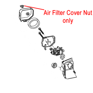 Mitox Hedgetrimmer Air Filter Cover Nut Migjb25d010802 00