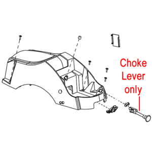 Gardencare Chainsaw Choke Lever Yd38 30000 10