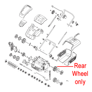 Mountfield Msr38 Scarifier Rear Wheel 118802650 0