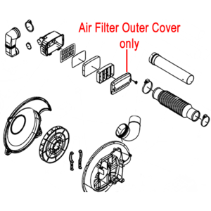 Mitox Blower Air Filter Outer Cover Mieb 6505 1