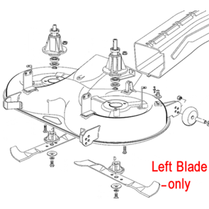 Mountfield Stiga Left Mulching Blade Tcp122 122cm 182004349 0