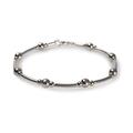 Click to view product details and reviews for Bead Tube Bangle In Silver Default Title.