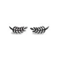 Click to view product details and reviews for Royal Fern Leaf Stud Earrings In Silver Default Title.