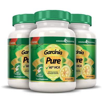 Garcinia Pure 100% Pure Garcinia Cambogia 1000mg 60% HCA - 3 Month Supply