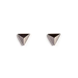 Geometric Triangle Stud Earrings In Silver Default Title
