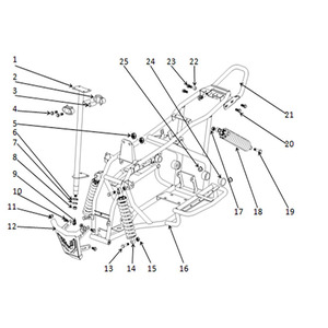 T Max Roughrider 90cc Quad Bike Main Frame Rear Rubber Bung 20mm